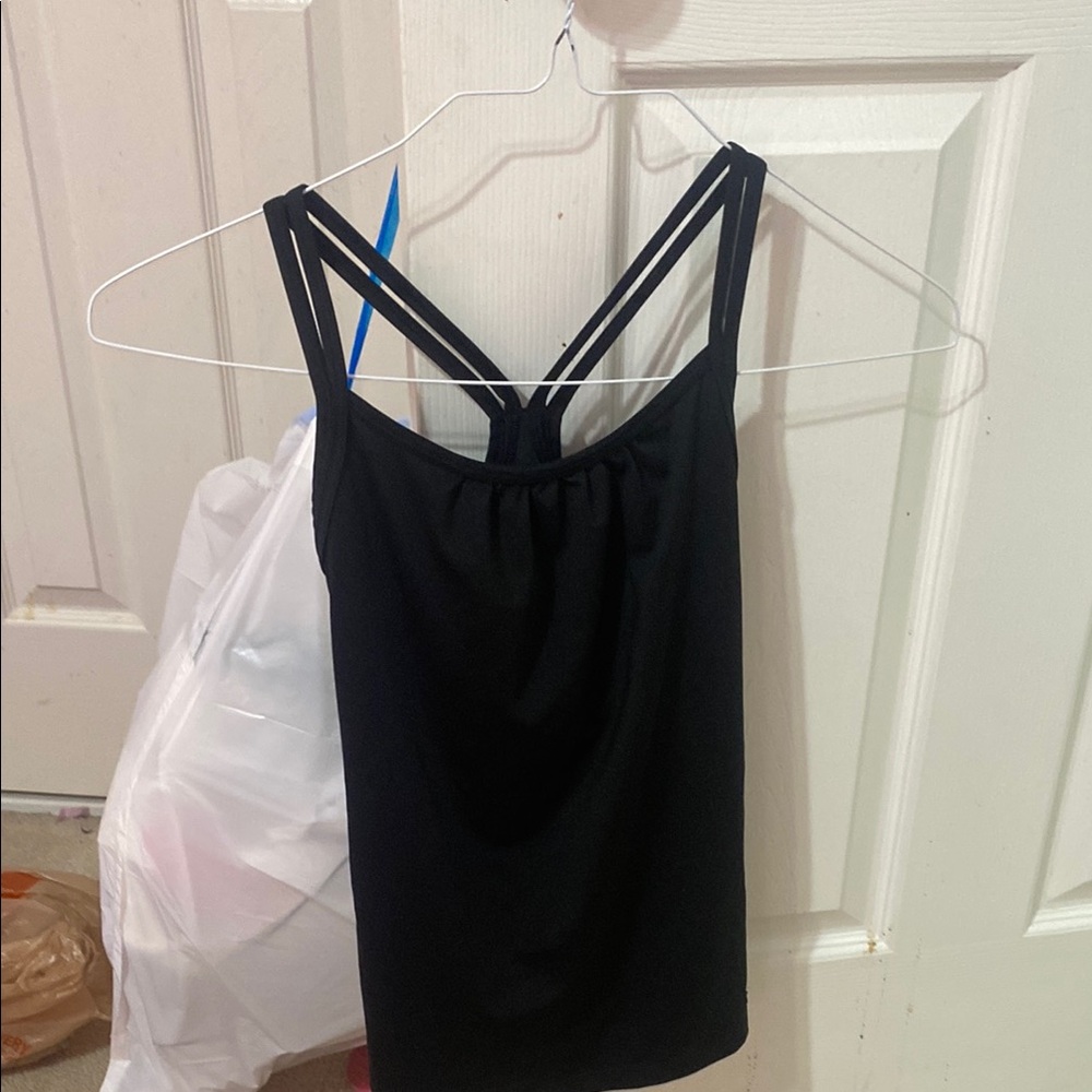 Black Strappy Tank Top